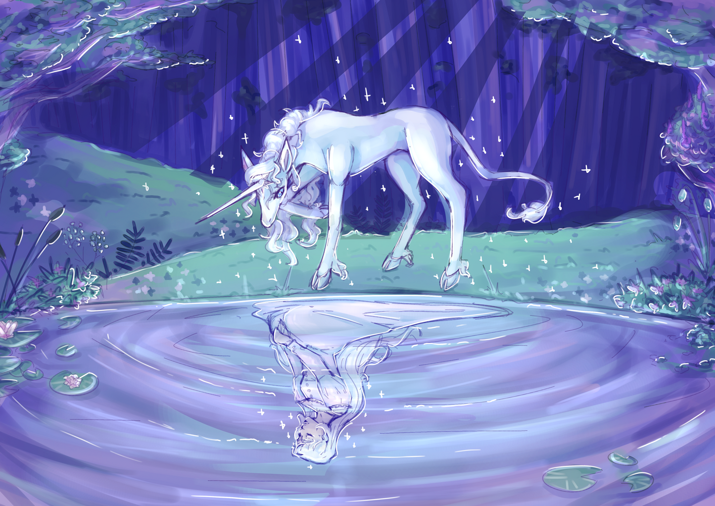 Unicorn A5 Art Print
