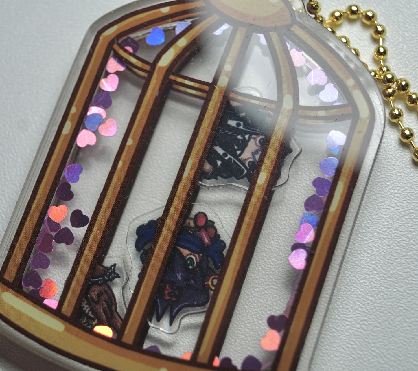 Faraquill Birdcage Shaker Charm