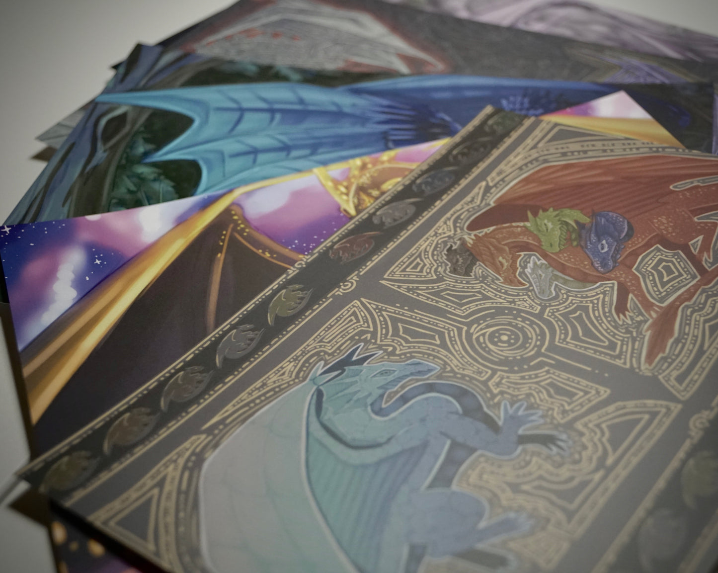 Tiamat and Bahamut A5 Art Print