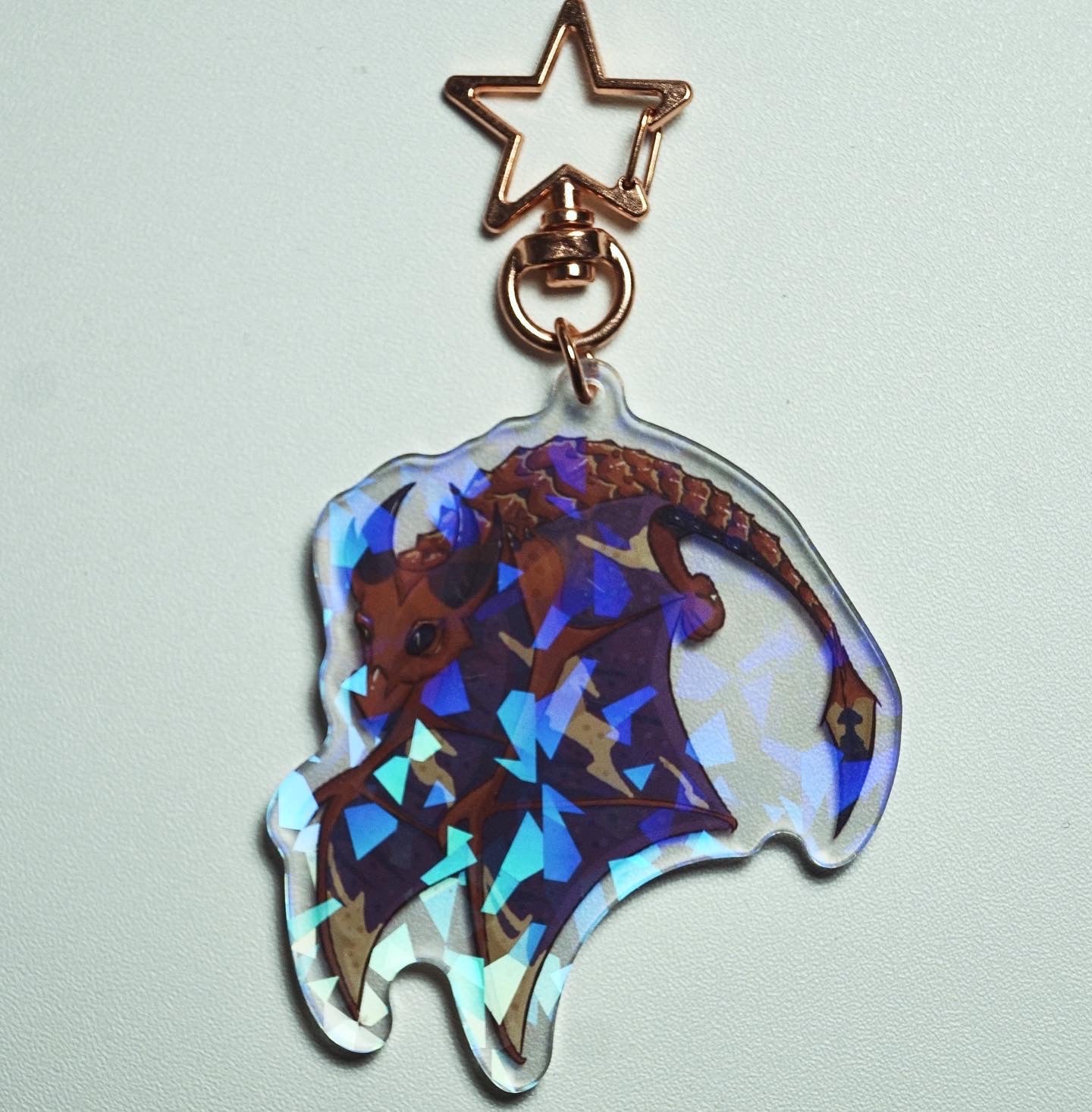 Ancient Dragon Holographic Charm
