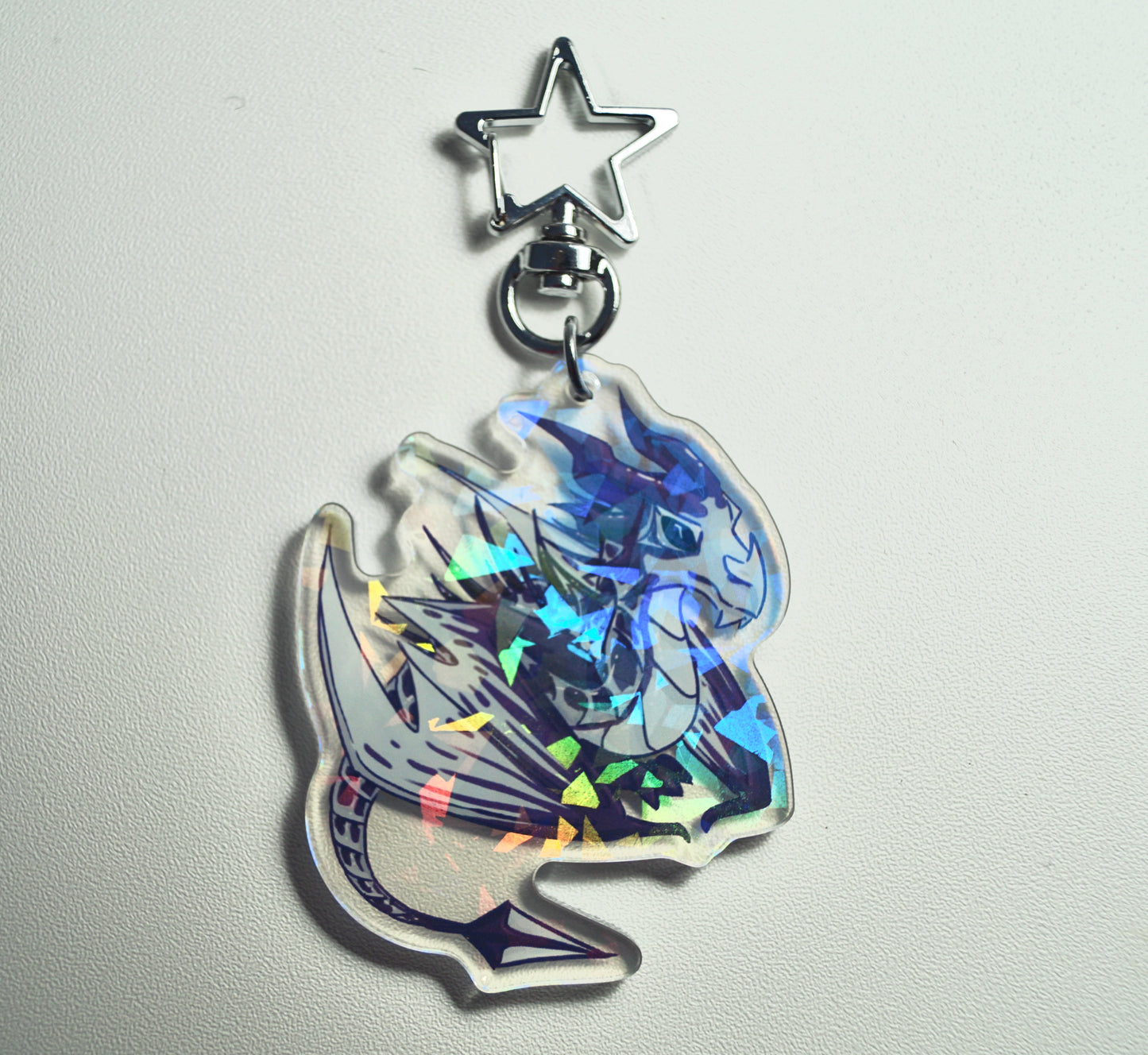 Frost Dragon Holographic Charm
