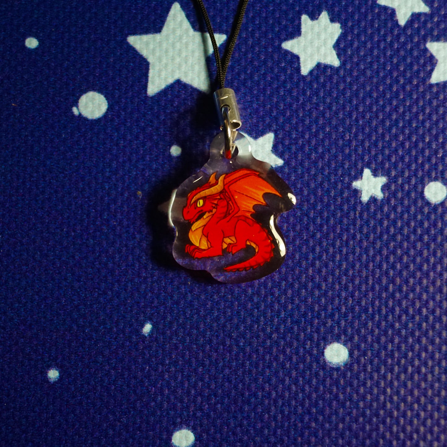 Red Dragon Phone Charm