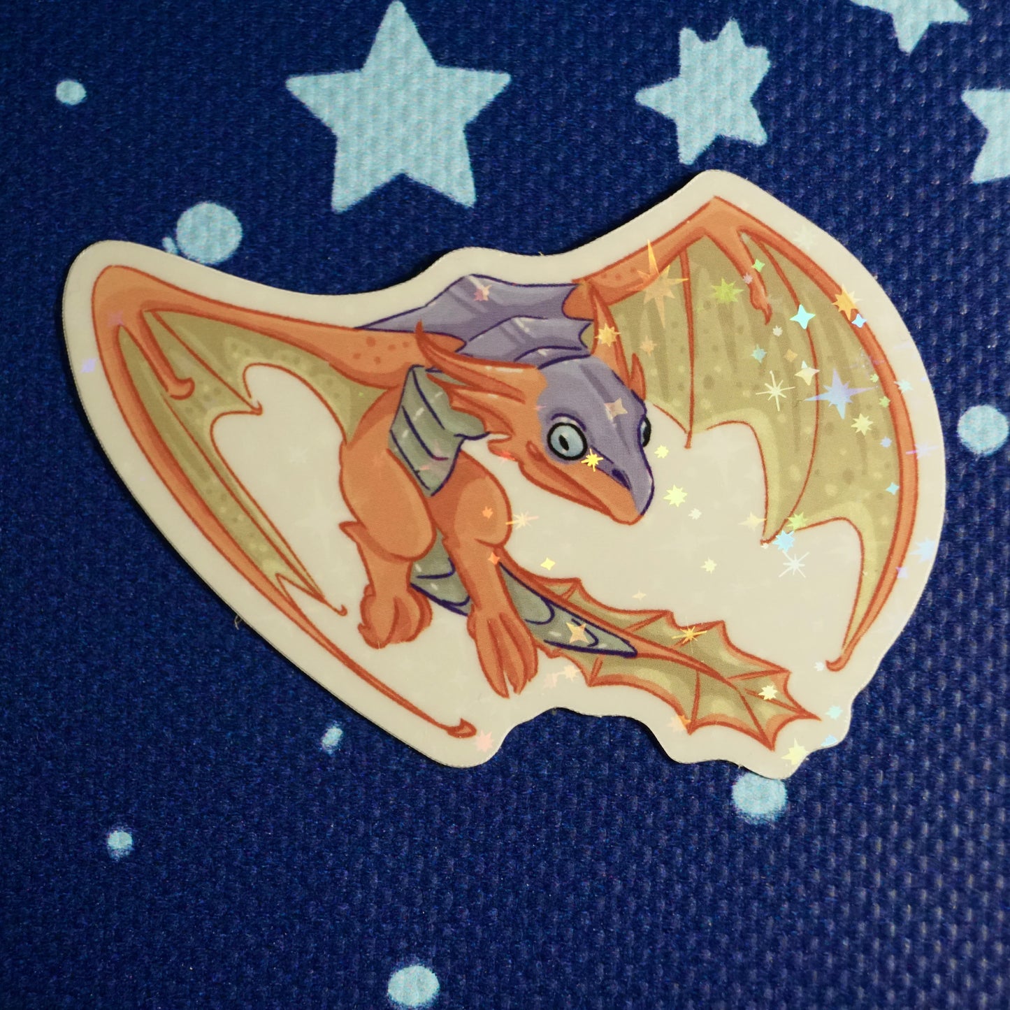 Revered Dragon Holographic Sticker