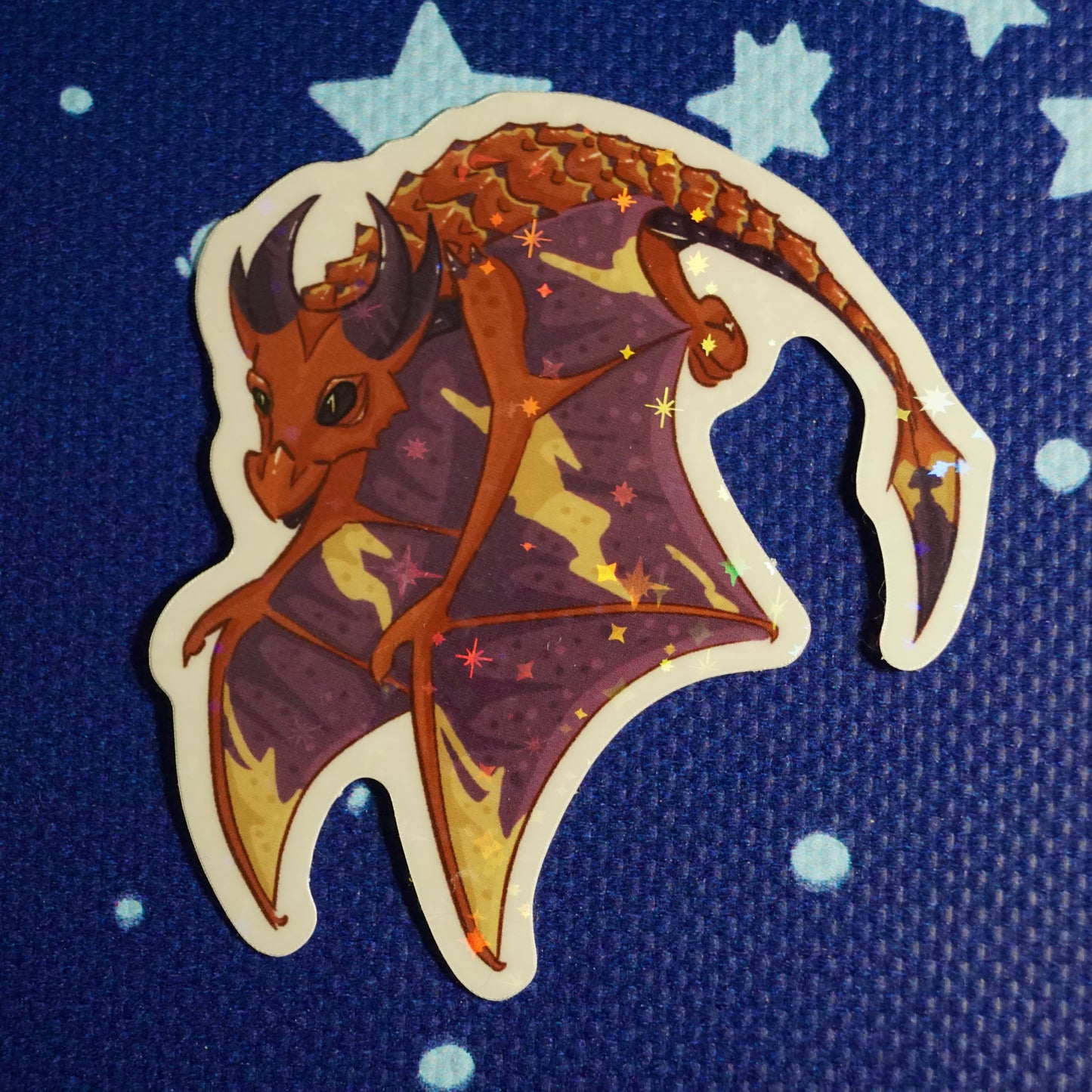 Ancient Dragon Holographic Sticker