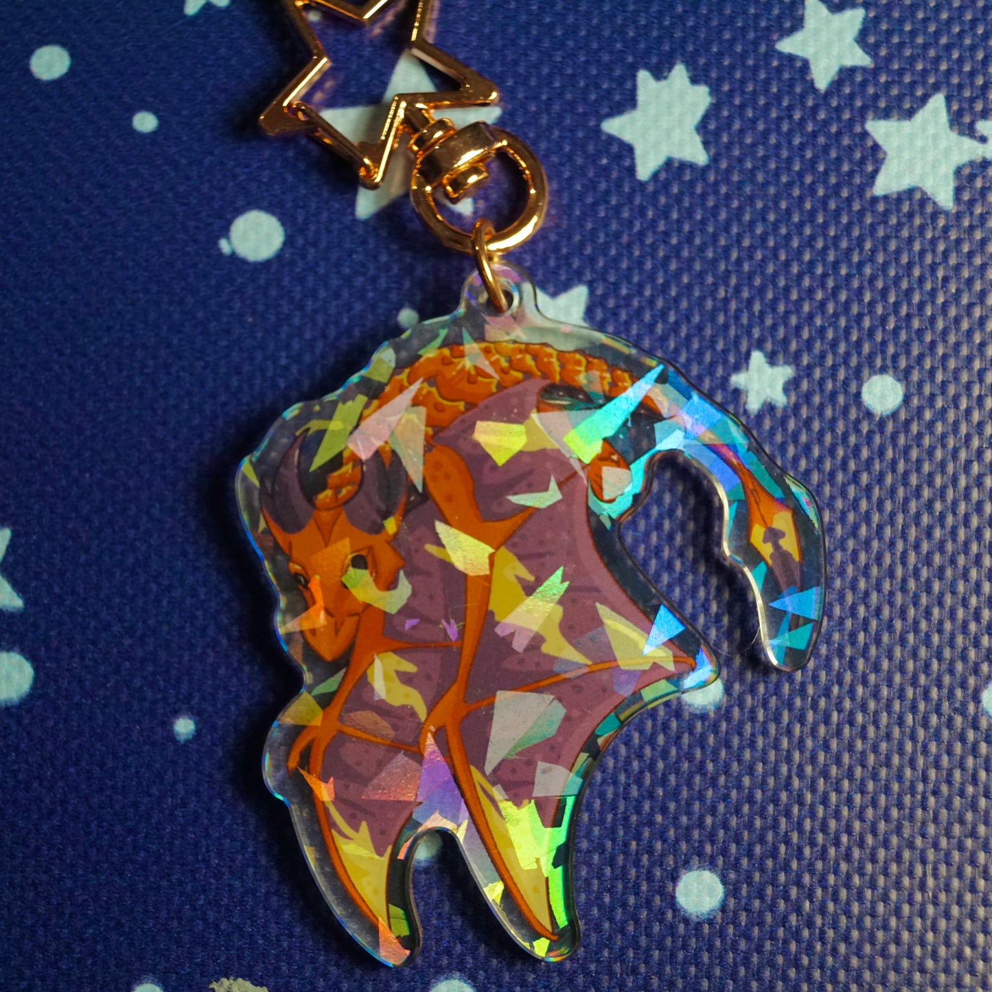Ancient Dragon Holographic Charm
