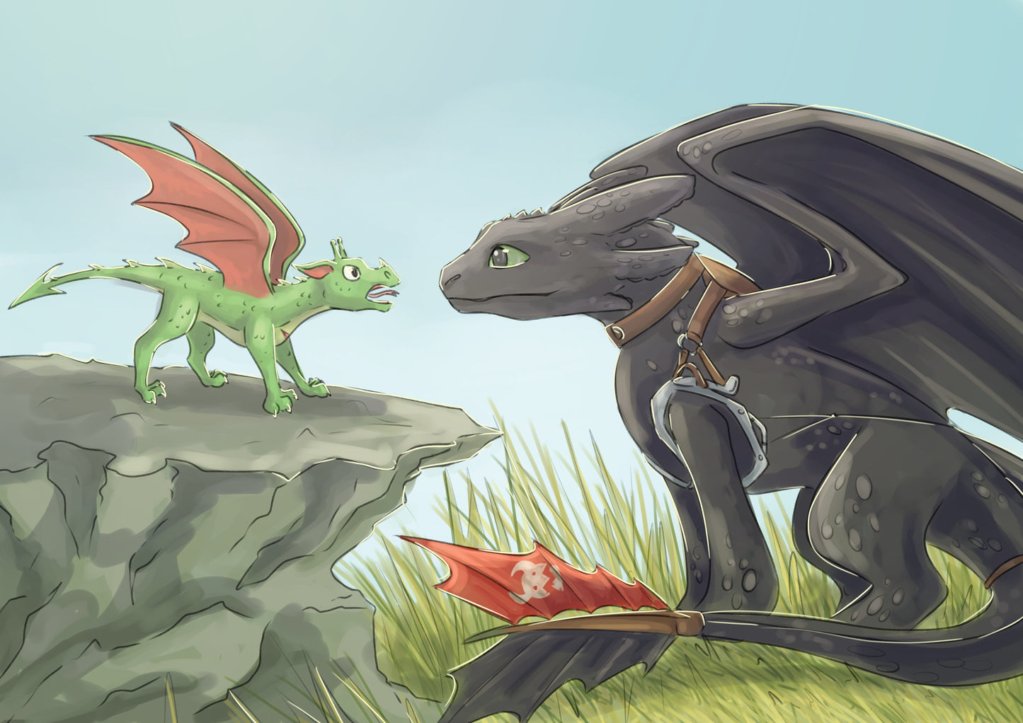 Toothless A5 Art Print