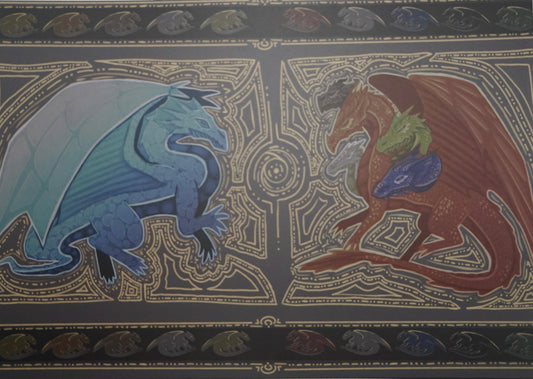 Tiamat and Bahamut A5 Art Print