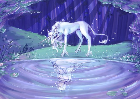 Unicorn A5 Art Print