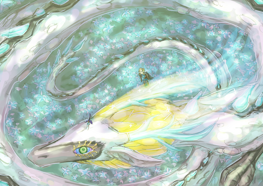 Light Dragon A5 Art Print