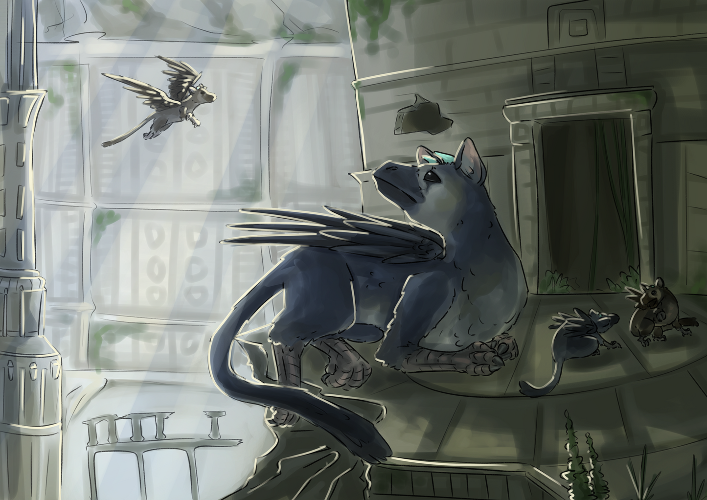 Last Guardian A5 Art Print