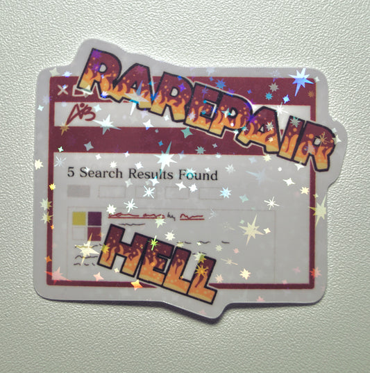 Rarepair Hell Holographic Sticker