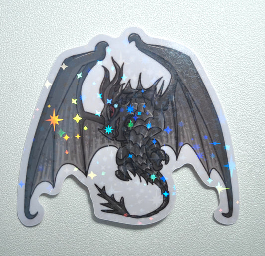 Alduin Holographic Sticker