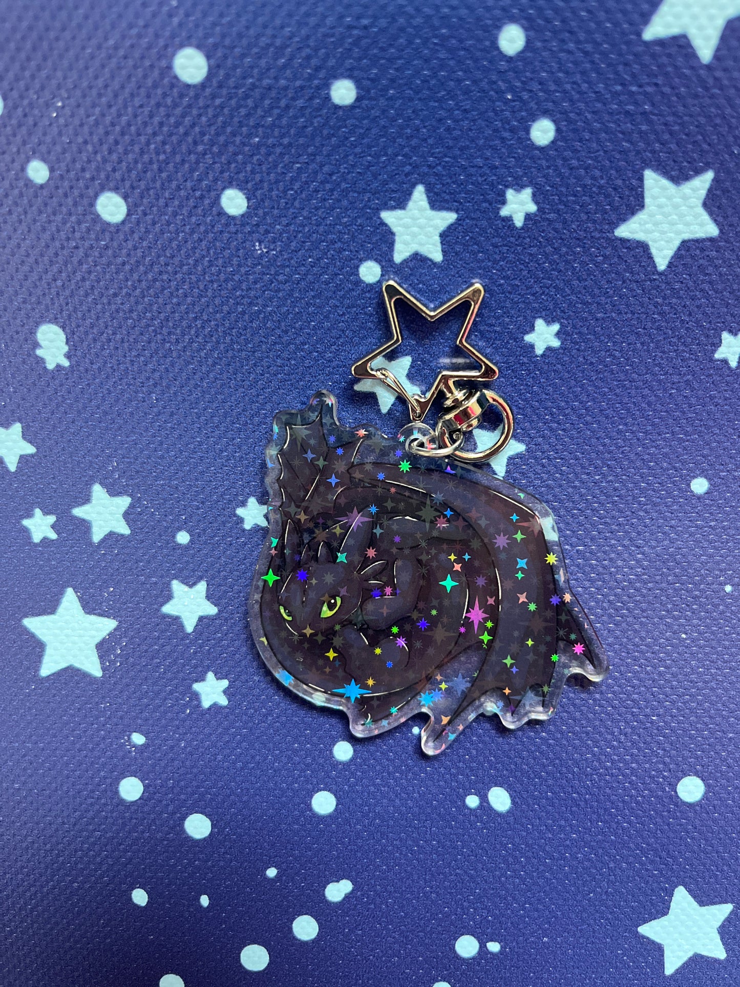 Toothless Holographic Charm
