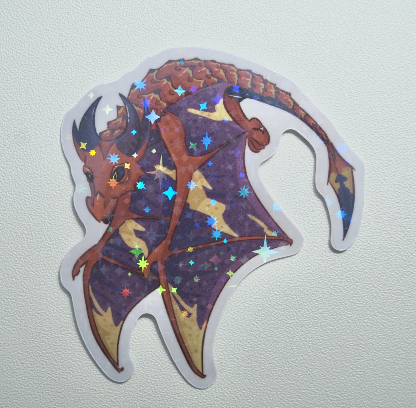 Ancient Dragon Holographic Sticker