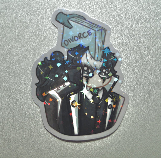 Simon Divorce Holographic Sticker