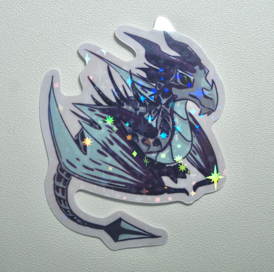 Frost Dragon Holographic Sticker