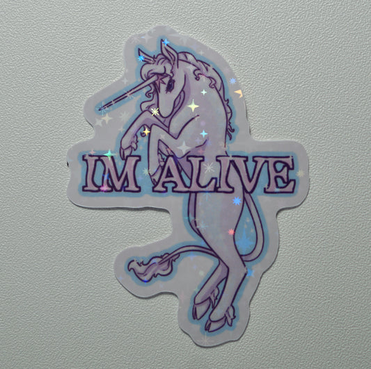 I’m Alive Holographic Sticker