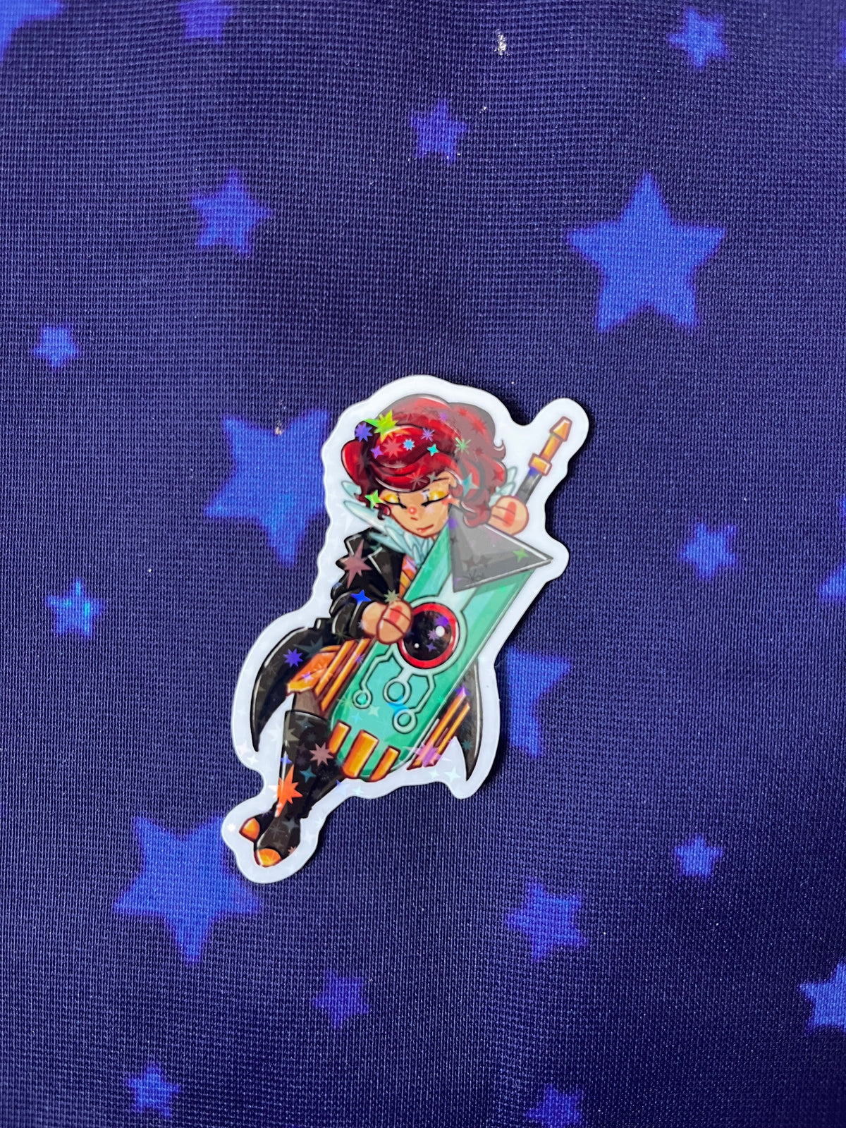 Red Holographic Sticker
