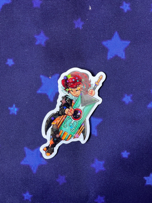 Red Holographic Sticker