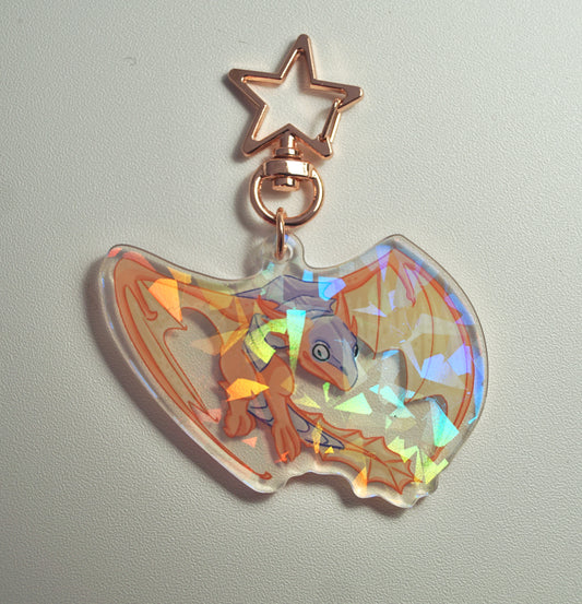 Revered Dragon Holographic Charm