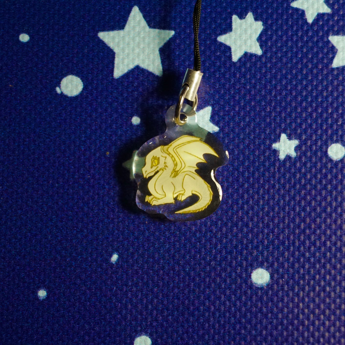 White Dragon Phone Charm