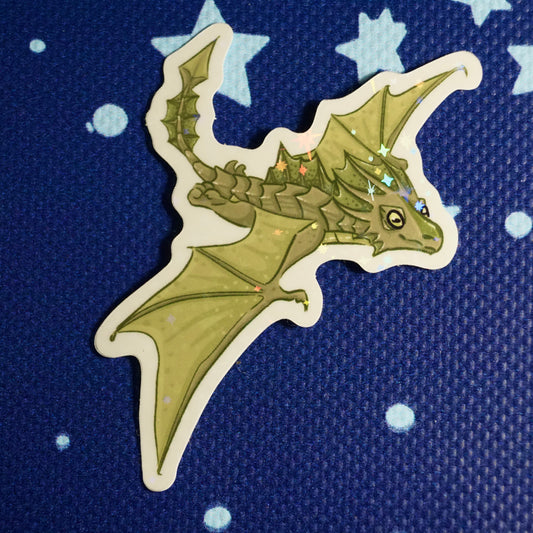 Blood Dragon Holographic Sticker