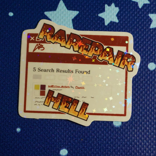 Rarepair Hell Holographic Sticker
