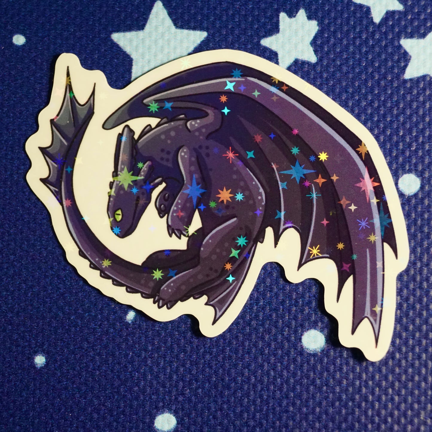 Toothless Holographic Sticker