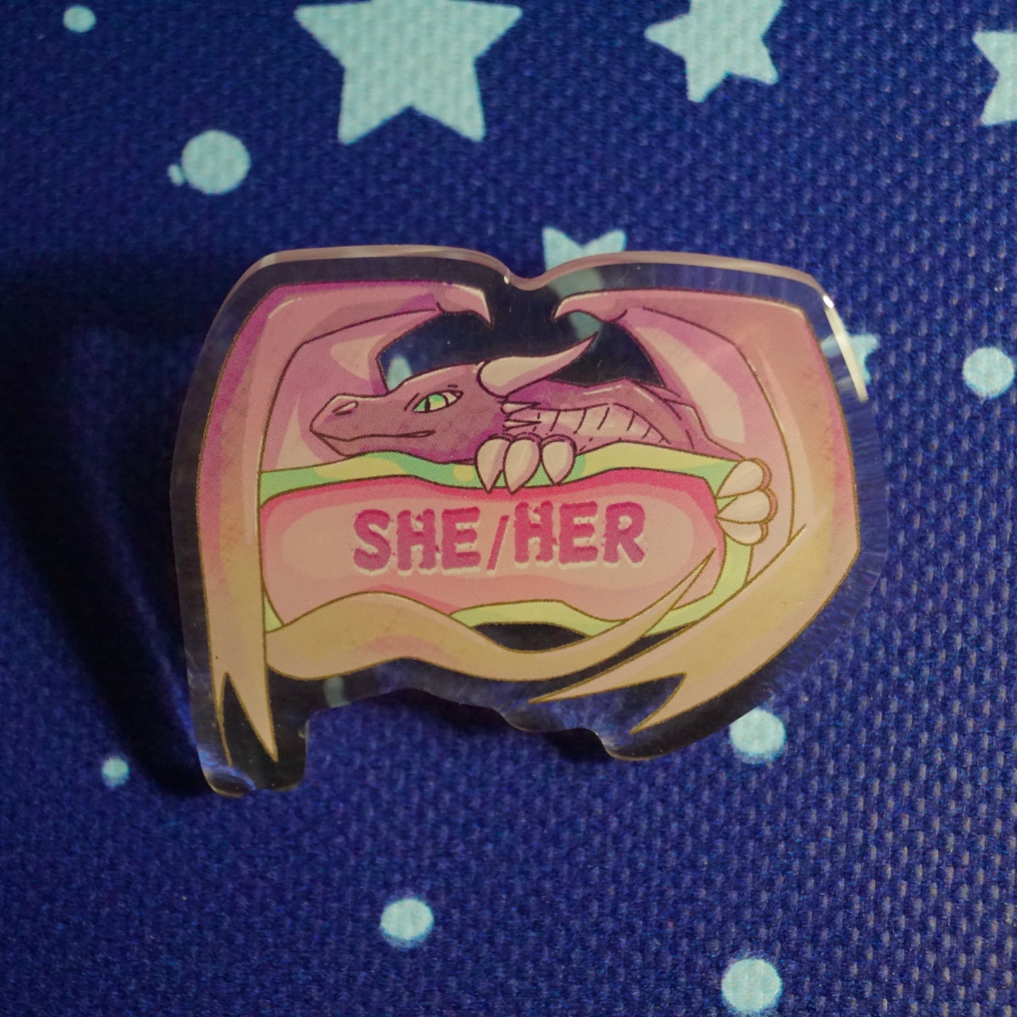 Dragon Pronoun Pins