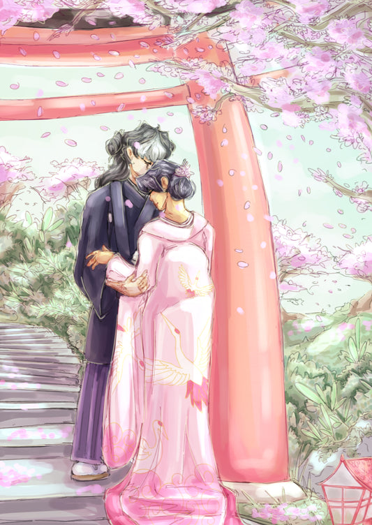 Spring Wedding A5 Art Print