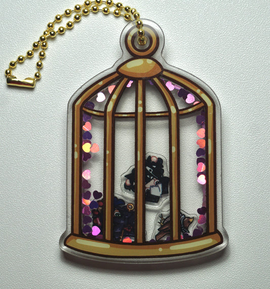 Faraquill Birdcage Shaker Charm