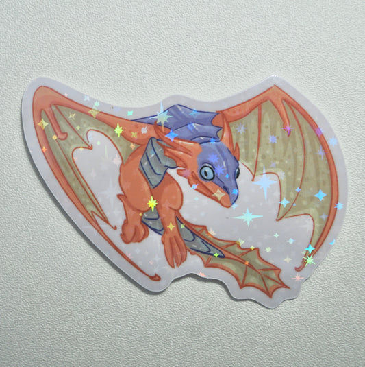 Revered Dragon Holographic Sticker