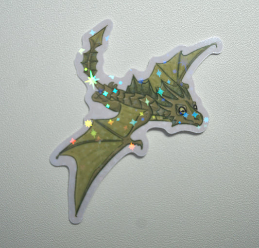 Blood Dragon Holographic Sticker